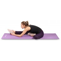Коврик для йоги и фитнеса INDIGO PVC с рисунком Цветы YG03P 173*61*0,3 см Оранжевый