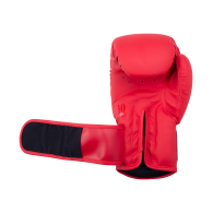 Перчатки боксерские BGS-V012, красный, 12 oz